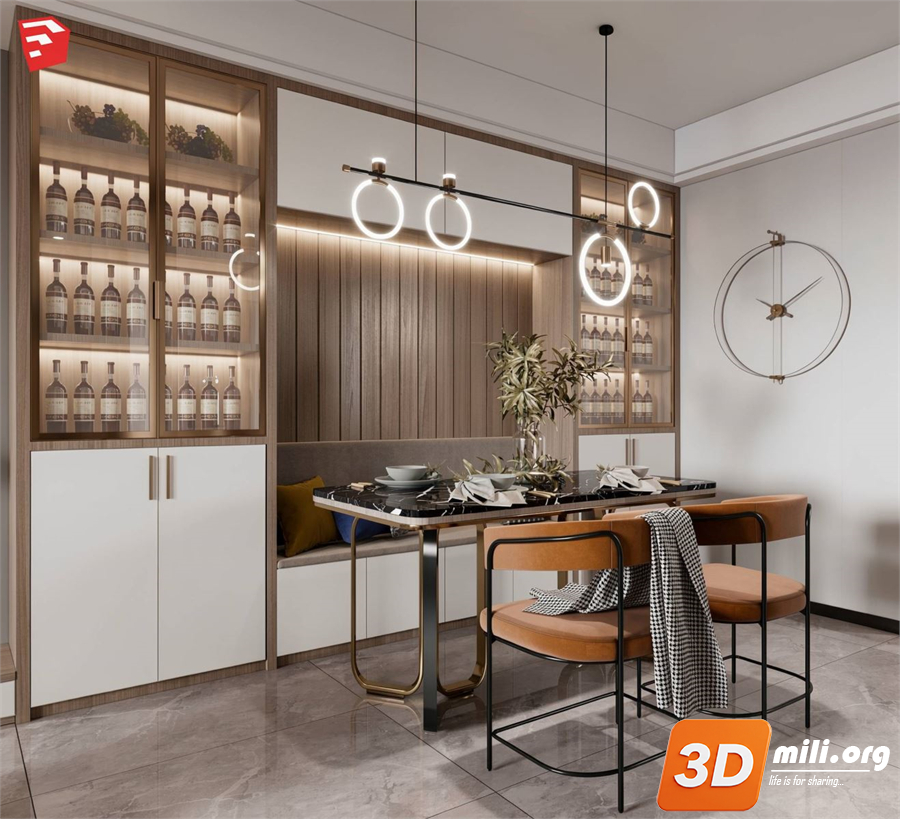 Dining Table Set Skp Files